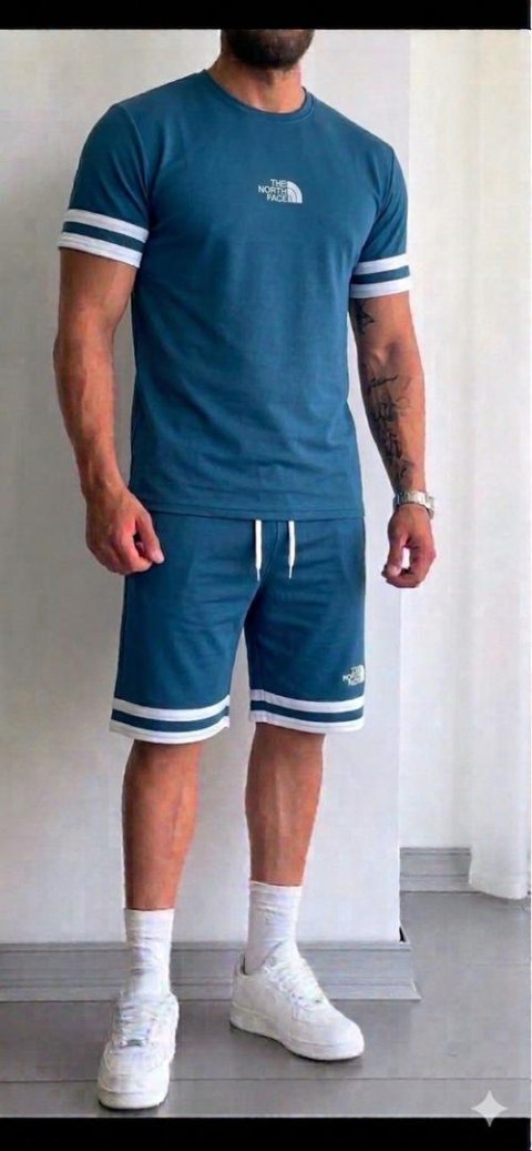 طقم شورت قطن  اوفر سايز  مقاسات M TO 2XL