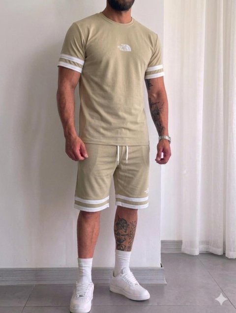 طقم شورت قطن  اوفر سايز  مقاسات M TO 2XL